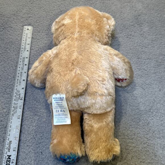 Build A Bear Happy Birthday Bear 15" Plush BAB Patch Confetti Birthday Feet - Picture 6 of 11